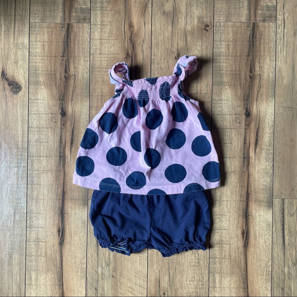 adorable polka dot baby set